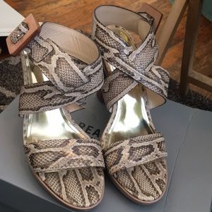 Coach snakeskin heels